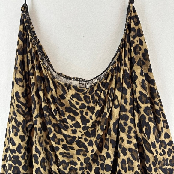 H&M Off The Shoulder Cheetah Print Blouse Large - Picture 6 of 9